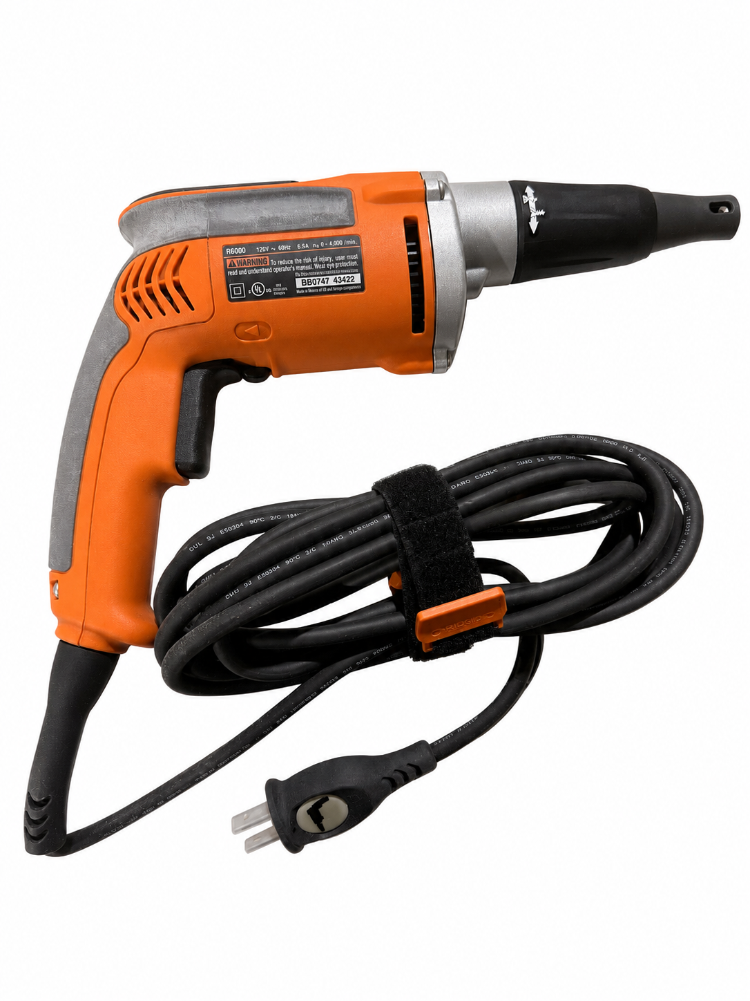 Item is located in Two hills Alberta. RIDGID R6000 Variable Speed Reversible Drywall Screwdriver – 120V Corded